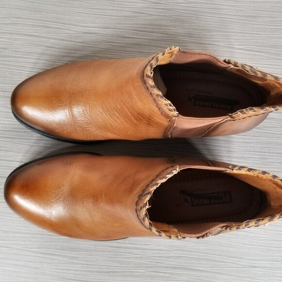 Pikolinos Andorra Chelsea Ankle Boots, Brandy Leather, Womens Size 6.5-7 US / 37 - Picture 10 of 11